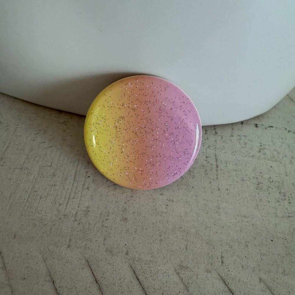 Popsocket glitter aura sunrise